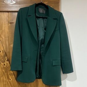 Stylish Dark Green Women's Blazer